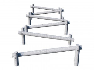 playground wooden 3Dモデル