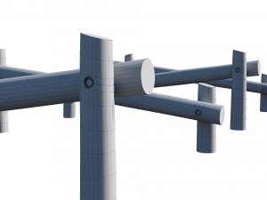 playground wooden 3Dモデル