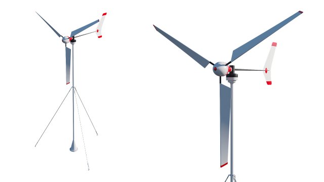 wind turbine Modèle 3D .c4d .max .obj .3ds .fbx .stl .blend