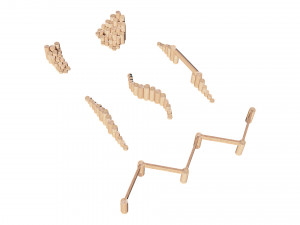 playground wooden set 3D मॉडल