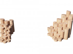 playground wooden set 3D मॉडल