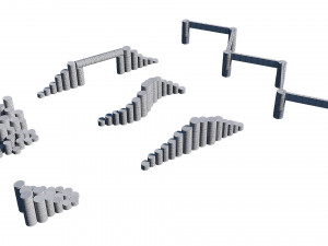 playground wooden set 3D मॉडल
