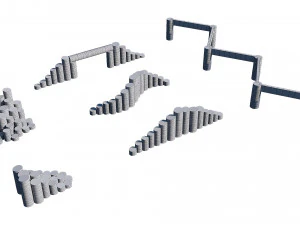 playground wooden set 3D Model