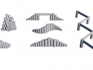 playground wooden set 3D मॉडल