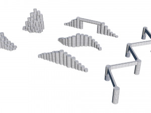 playground wooden set 3D मॉडल