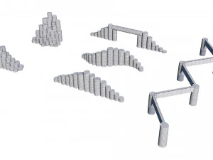 playground wooden set 3D Model