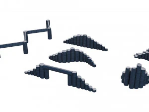 playground wooden set 3D Model