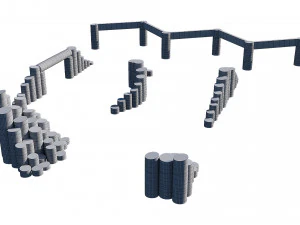 playground wooden set 3D Model