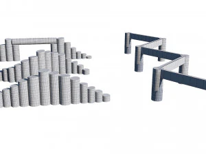 playground wooden set 3D Model