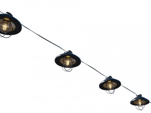 string lights edison lamps Modèle 3D