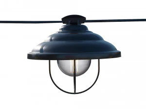 luces de cadena l&aacute;mparas edison Modelo 3D