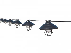 luces de cadena l&aacute;mparas edison Modelo 3D