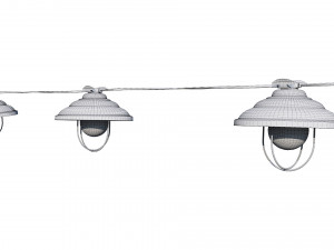 string lights edison lamps Modèle 3D