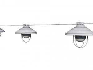 luces de cadena l&aacute;mparas edison Modelo 3D