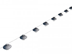 string lights edison lamps Modèle 3D