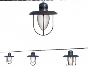 string lights edison lamps 3D मॉडल