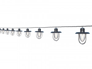 string lights edison lamps 3D Model