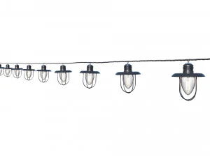 string lights edison lamps 3D Model