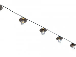 string lights edison lamps 3D Model