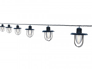 string lights edison lamps 3D Model