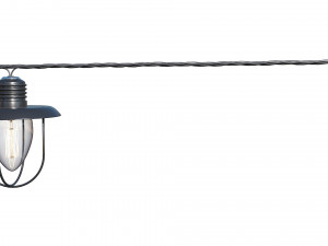 string lights edison lamps 3D Model