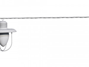 string lights edison lamps 3D Model
