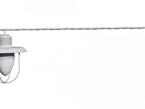 string lights edison lamps 3D Model