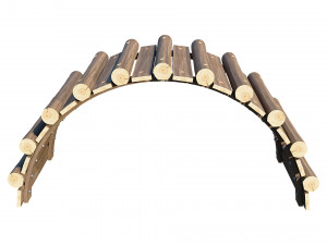 playground wooden logs Modelo 3D