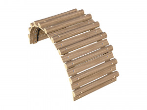 playground wooden logs Modelo 3D