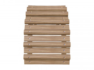 playground wooden logs Modelo 3D
