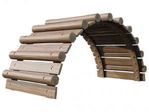 playground wooden logs Modelo 3D