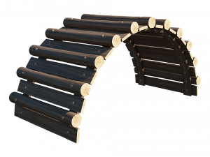 playground wooden logs Modelo 3D