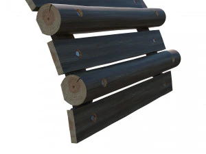 playground wooden logs 3D Model