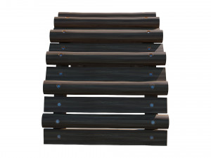 playground wooden logs Modelo 3D