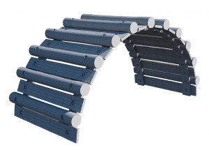 playground wooden logs Modelo 3D