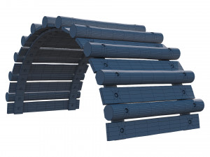 playground wooden logs Modelo 3D