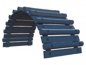 playground wooden logs 3D Model
