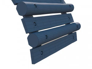 playground wooden logs 3D Model