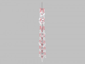 telecommunication 3-legged tower 3D 模型