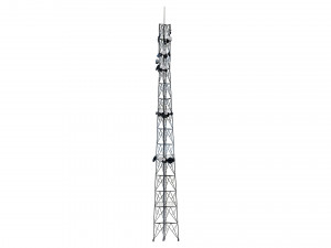 telecommunication 3-legged tower 3D 模型