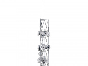 telecommunication 3-legged tower 3D 模型
