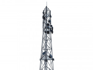 telecommunication 3-legged tower 3D 模型