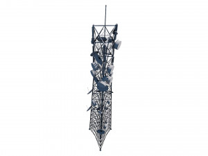 telecommunication 3-legged tower 3D 模型
