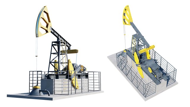 oil pump 3D Модель .c4d .max .obj .3ds .fbx .stl .blend