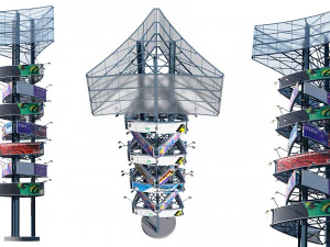 광고 게시판 3D 모델