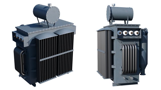 electrical transformer Modello 3D .c4d .max .obj .3ds .fbx .stl .blend
