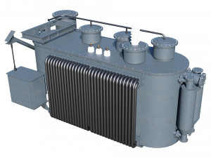 electrical transformer Model 3D