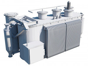 electrical transformer Model 3D