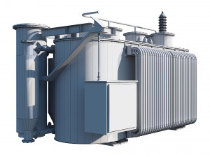 electrical transformer Model 3D