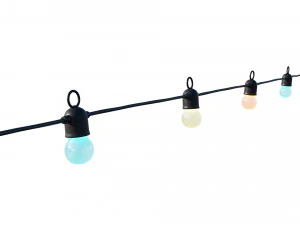 string lights variable color lamps 3D Model